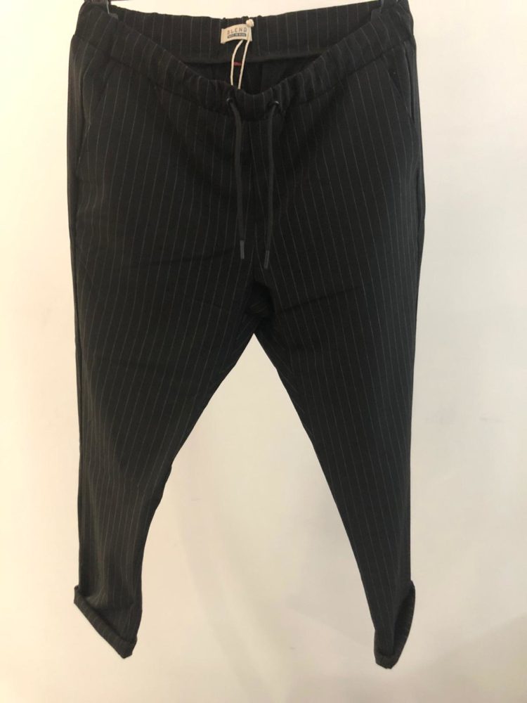 PANTALACCIO UNISEX NERO GESSATO BLEND
