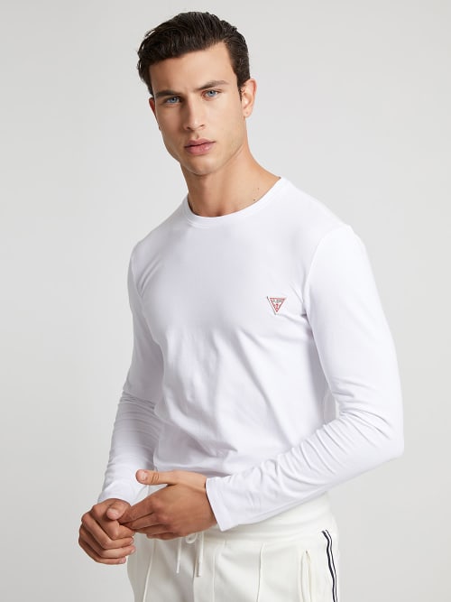 T-SHIRT UOMO GUESS MANICA LUNGA ESLASTICIZZATA - immagine 3