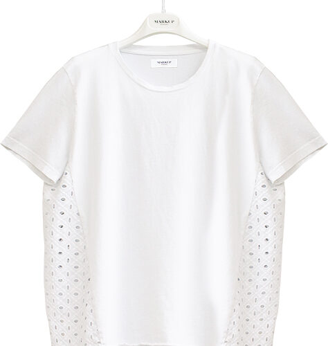 T-SHIRT DONNA MARKUP IN PIZZO SANGALLO ART MW961010