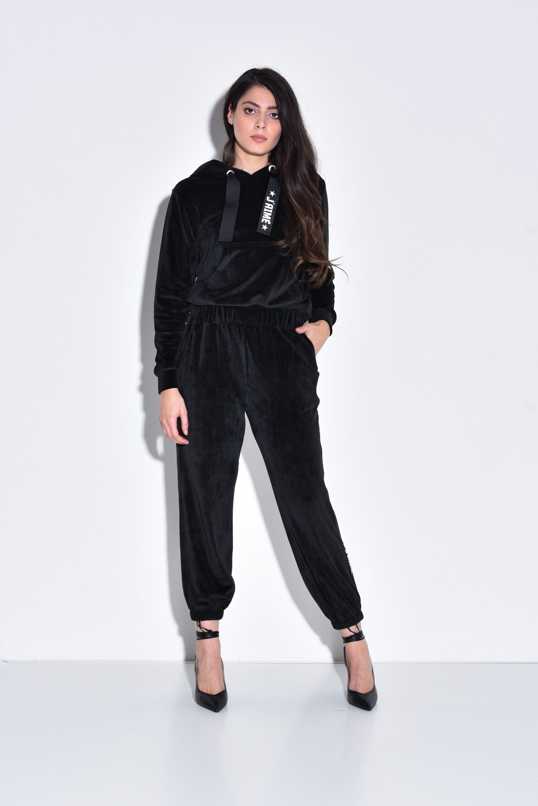 FELPA DONNA J'AIME' IN CINIGLIA CON CAPPUCCIO ART 11150J-FL - Boutique Kitch