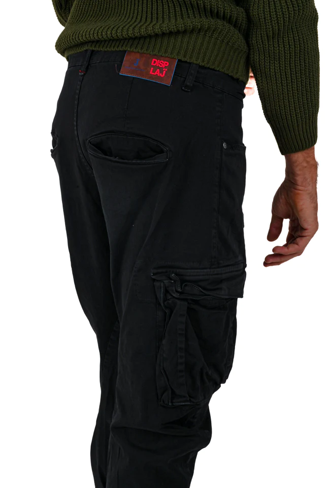 PANTALONE CARGO DISPLAJ EXTREME NERO - immagine 2
