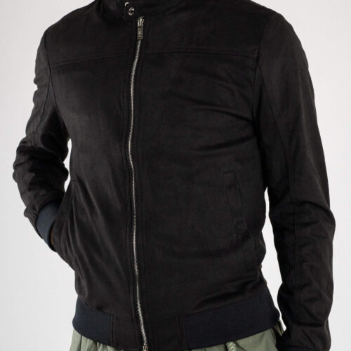 GIUBBINO BIKER OVER-D IN ECO DAINETTO TRAFORATO OE1S2S4J07
