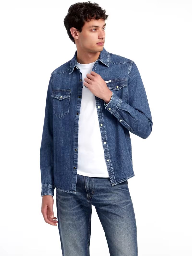 CAMICIA JEANS GUESS DA RAGAZZO M4YH55D5EI1