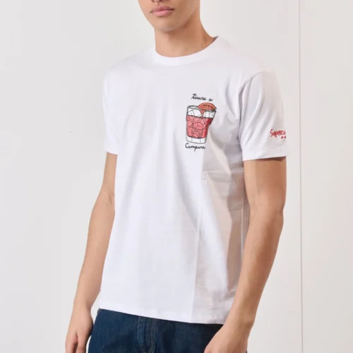 T-SHIRT DA UOMO SUPERCULTURE TIRO A CAMPARI