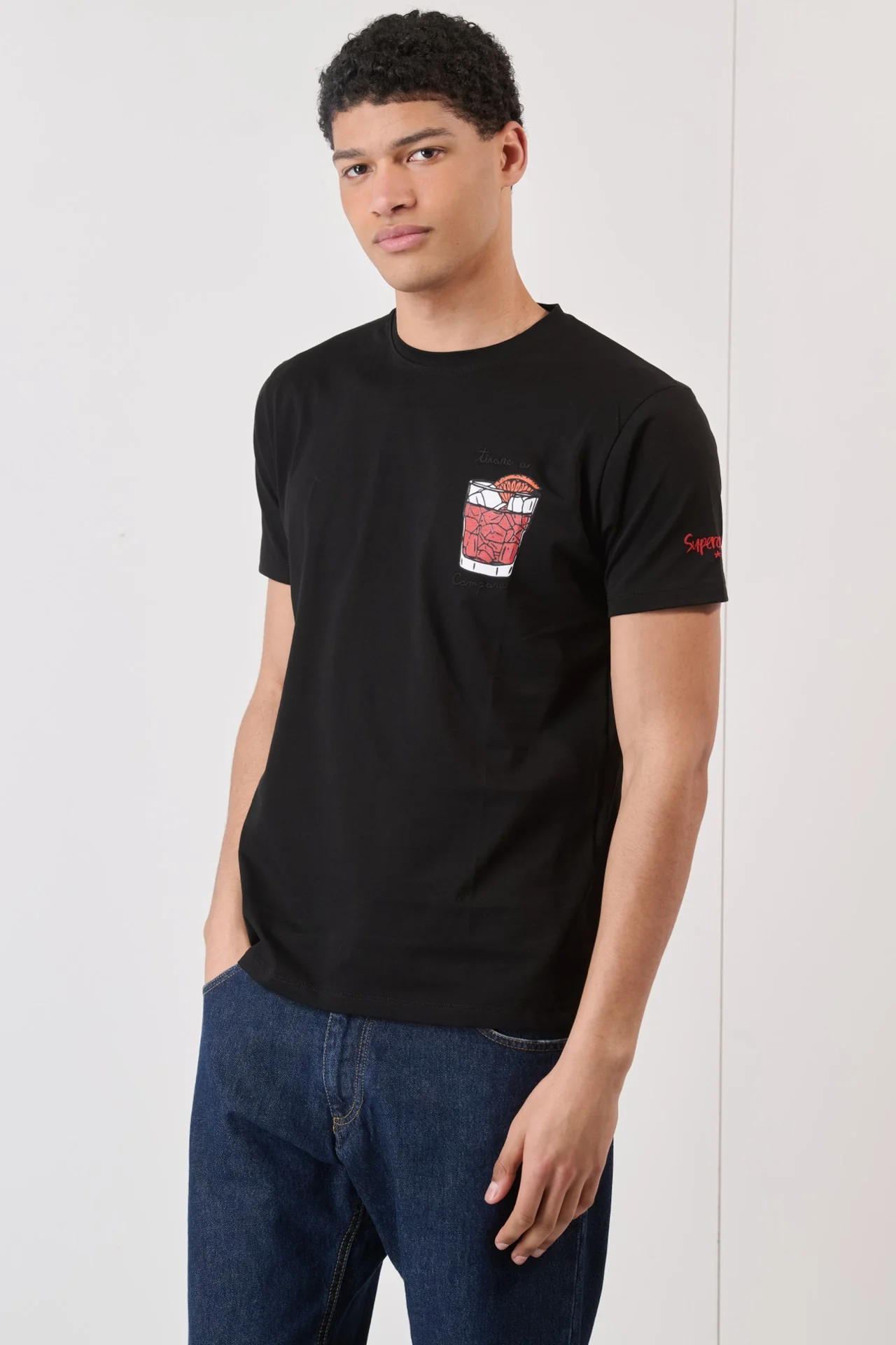 T-SHIRT DA UOMO SUPERCULTURE TIRO A CAMPARI - immagine 2