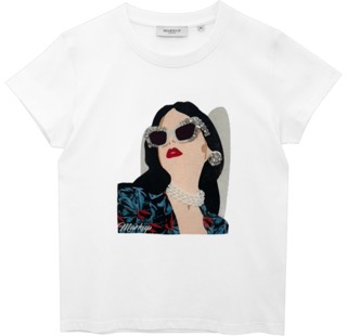 T-SHIRT DA DONNA MARKUP CON GIOIELLI MW11005