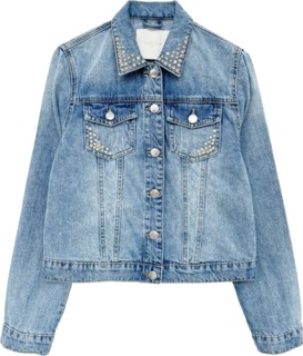 GIUBBINO JEANS DA DONNA MARKUP CON GIOIELLI MW864022
