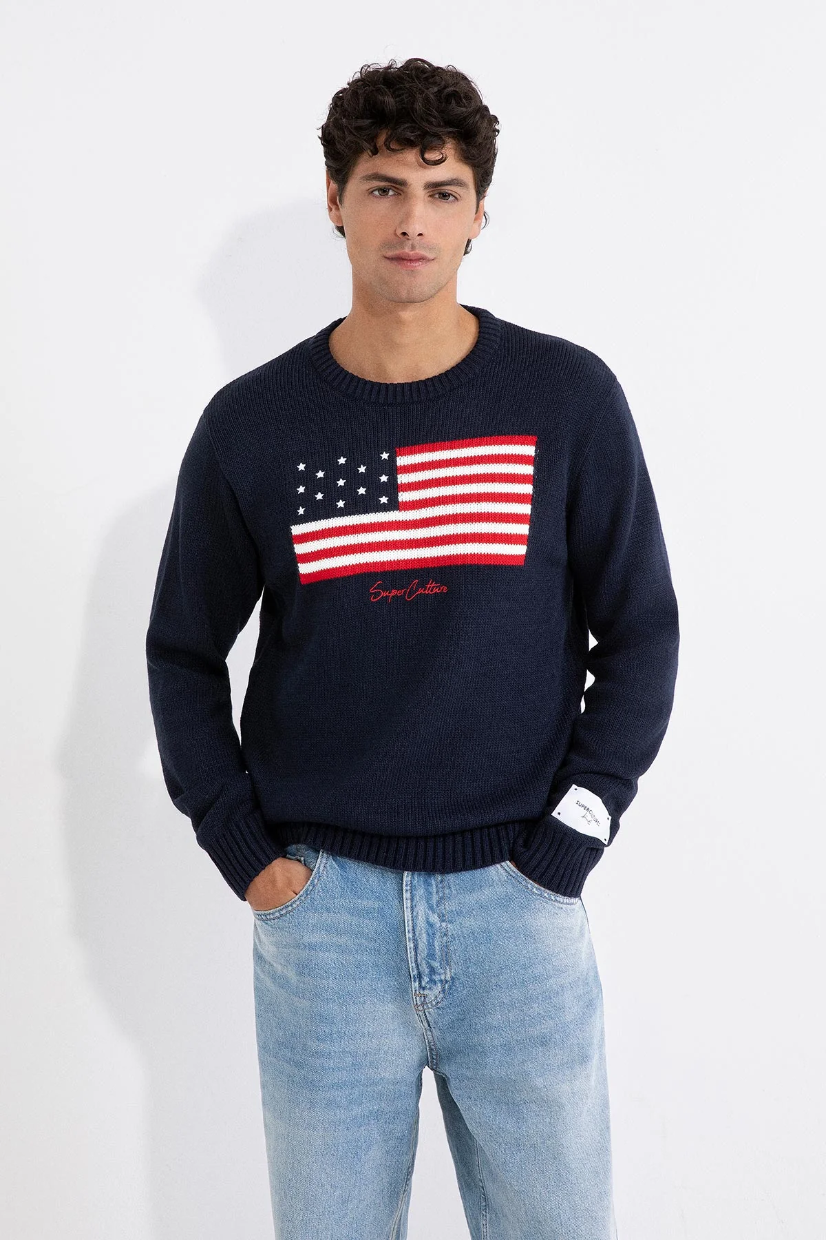 MAGLIA UOMO SUPERCULTURE BANDIERA U.S.A
