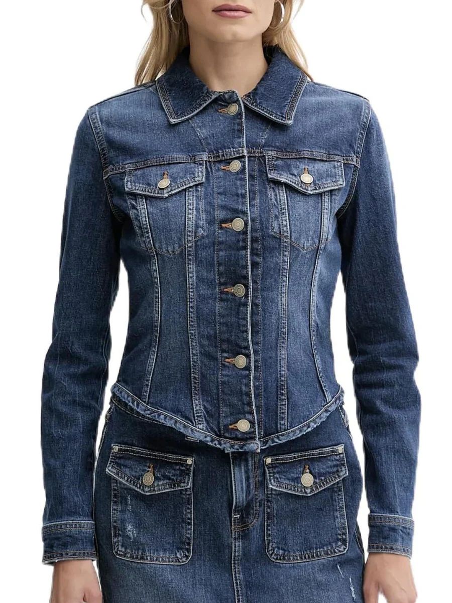 GIUBBINO JEANS GUESS DONNA W5YN49D5QP4 - immagine 4