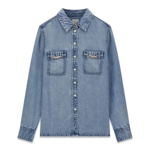 CAMICIA JEANS DONNA GUESS W6YH19D1353