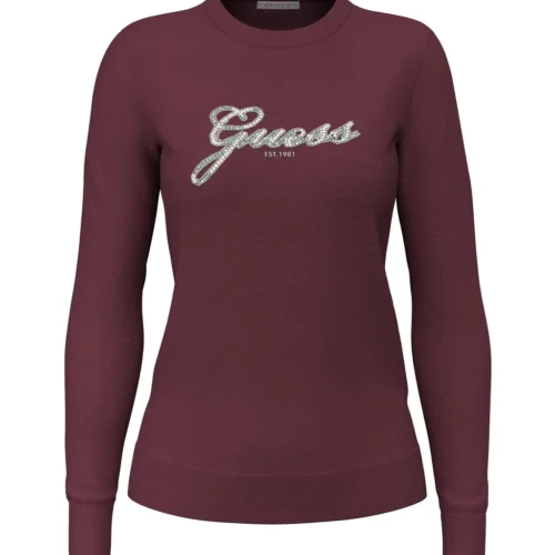 MAGLIA DONNA GUESS CON PERLINE w6br53z1454